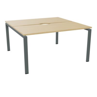 BUR BENCH CONECT L140XP142CM-2 PL+ECHANCRURE 25MM -PIET ARCHE RECT FX    R1 SU