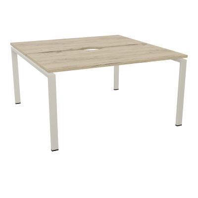 BUR BENCH CONECT L140XP142CM-2 PL+ECHANCRURE 25MM -PIET ARCHE RECT FX R3 ZC