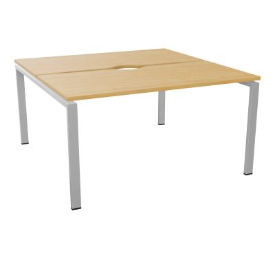 BUR BENCH CONECT L140XP142CM-2 PL+ECHANCRURE 25MM -PIET ARCHE RECT FX    R5 SA