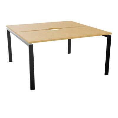 BUR BENCH CONECT L140XP142CM-2 PL+ECHANCRURE 25MM -PIET ARCHE RECT FX    R5 SG