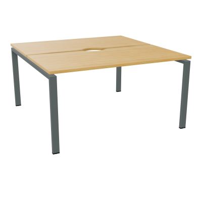 BUR BENCH CONECT L140XP142CM-2 PL+ECHANCRURE 25MM -PIET ARCHE RECT FX    R5 SU