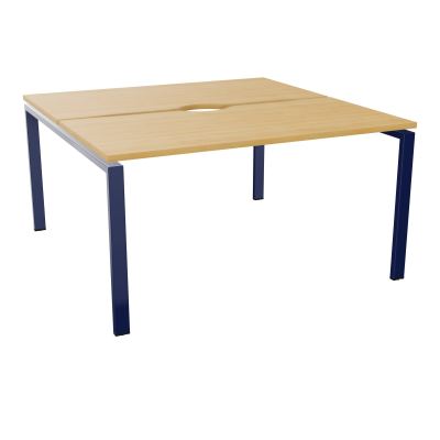 BUR BENCH CONECT L140XP142CM-2 PL+ECHANCRURE 25MM -PIET ARCHE RECT FX    R5 X4