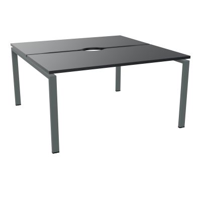 BUR BENCH CONECT L140XP142CM-2 PL+ECHANCRURE 25MM -PIET ARCHE RECT FX    R9 SU