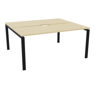 BUR BENCH CONECT L160XP142CM-2 PL+ECHANCRURE 25MM -PIET ARCHE RECT FX N8 ZP