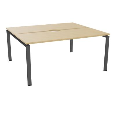 BUR BENCH CONECT L160XP142CM-2 PL+ECHANCRURE 25MM -PIET ARCHE RECT FX    R1 SC