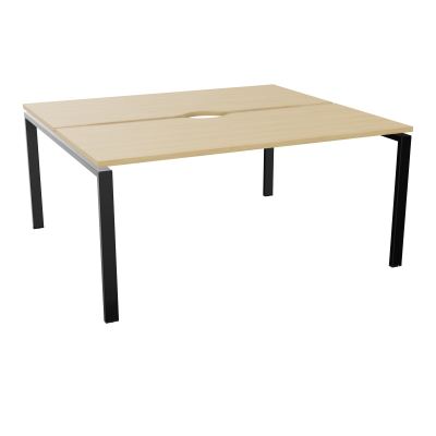 BUR BENCH CONECT L160XP142CM-2 PL+ECHANCRURE 25MM -PIET ARCHE RECT FX    R1 SG