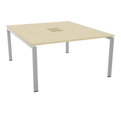 BENCH CONECT L140XP165CM-MONOPLAT NS TRAPPES -PIET ARCHE RECT FX   N8 SA