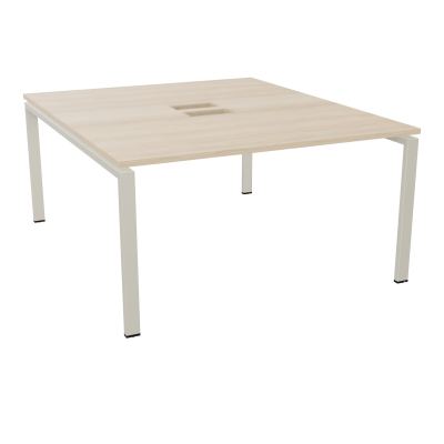 BENCH CONECT L140XP165CM-MONOPLAT NS TRAPPES -PIET ARCHE RECT FX   RZ ZC