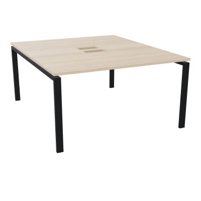 BENCH CONECT L140XP165CM-MONOPLAT NS TRAPPES -PIET ARCHE RECT FX   RZ ZP