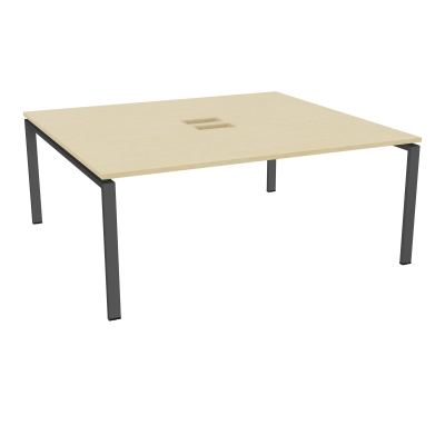 BENCH CONECT L180XP165CM-MONOPLAT NS TRAPPES -PIET ARCHE RECT FX   N8 SC