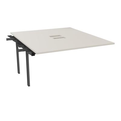 BENCH SUIVANT CONECT L140XP165CM-MONOPLAT EP25MM NS TRAPPES -PIET INTERM. CARRE N5 SC