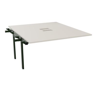 BENCH SUIVANT CONECT L140XP165CM-MONOPLAT EP25MM NS TRAPPES -PIET INTERM. CARRE N5 ST