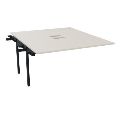 BENCH SUIVANT CONECT L140XP165CM-MONOPLAT EP25MM NS TRAPPES -PIET INTERM. CARRE N5 ZP