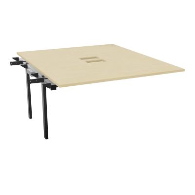 BENCH SUIVANT CONECT L140XP165CM-MONOPLAT EP25MM NS TRAPPES -PIET INTERM. CARRE N8 SG
