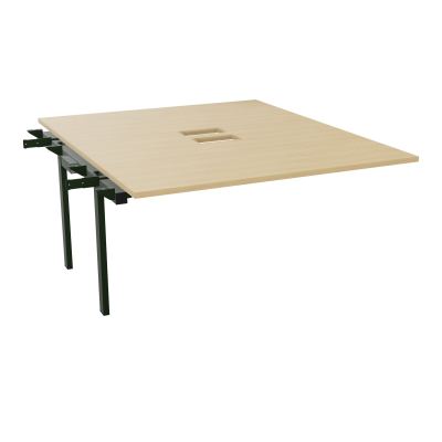BENCH SUIVANT CONECT L140XP165CM-MONOPLAT EP25MM NS TRAPPES -PIET INTERM. CARRE    R1 ST