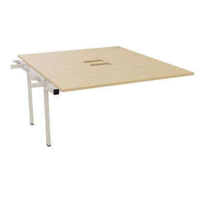 BENCH SUIVANT CONECT L140XP165CM-MONOPLAT EP25MM NS TRAPPES -PIET INTERM. CARRE    R1 ZC