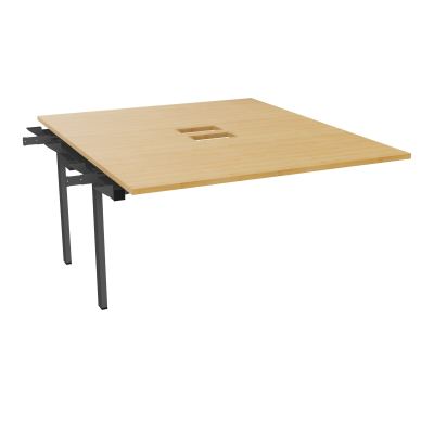 BENCH SUIVANT CONECT L140XP165CM-MONOPLAT EP25MM NS TRAPPES -PIET INTERM. CARRE    R5 SC