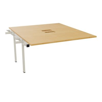 BENCH SUIVANT CONECT L140XP165CM-MONOPLAT EP25MM NS TRAPPES -PIET INTERM. CARRE    R5 ZC