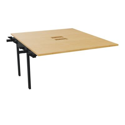 BENCH SUIVANT CONECT L140XP165CM-MONOPLAT EP25MM NS TRAPPES -PIET INTERM. CARRE    R5 ZP