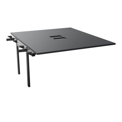 BENCH SUIVANT CONECT L140XP165CM-MONOPLAT EP25MM NS TRAPPES -PIET INTERM. CARRE    R9 SG