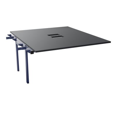 BENCH SUIVANT CONECT L140XP165CM-MONOPLAT EP25MM NS TRAPPES -PIET INTERM. CARRE    R9 X4