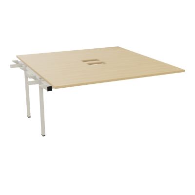 BENCH SUIVANT CONECT L160XP165CM-MONOPLAT EP25MM NS TRAPPES -PIET INTERM. CARRE    R1 ZC