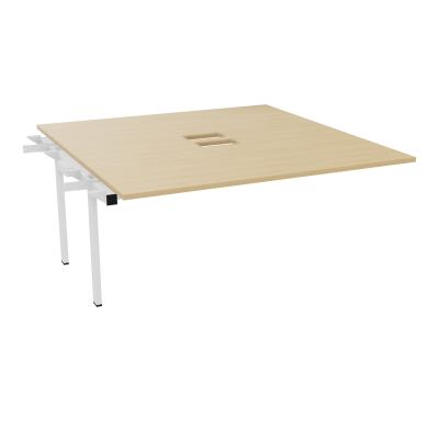 BENCH SUIVANT CONECT L160XP165CM-MONOPLAT EP25MM NS TRAPPES -PIET INTERM. CARRE    R1 ZO