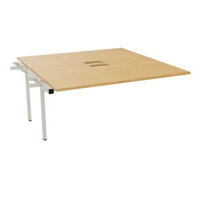BENCH SUIVANT CONECT L160XP165CM-MONOPLAT EP25MM NS TRAPPES -PIET INTERM. CARRE    R5 ZC