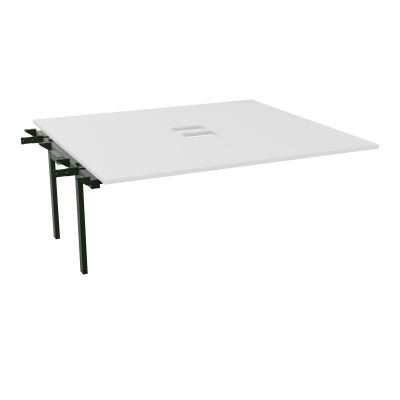 BENCH SUIVANT CONECT L180XP165CM-MONOPLAT EP25MM NS TRAPPES -PIET INTERM. CARRE MG ST