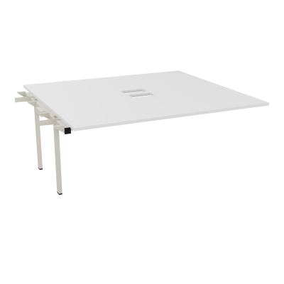 BENCH SUIVANT CONECT L180XP165CM-MONOPLAT EP25MM NS TRAPPES -PIET INTERM. CARRE MG ZC