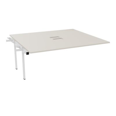 BENCH SUIVANT CONECT L180XP165CM-MONOPLAT EP25MM NS TRAPPES -PIET INTERM. CARRE N5 SO