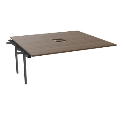 BENCH SUIVANT CONECT L180XP165CM-MONOPLAT EP25MM NS TRAPPES -PIET INTERM. CARRE N6 SC