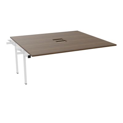 BENCH SUIVANT CONECT L180XP165CM-MONOPLAT EP25MM NS TRAPPES -PIET INTERM. CARRE N6 ZO