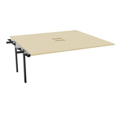 BENCH SUIVANT CONECT L180XP165CM-MONOPLAT EP25MM NS TRAPPES -PIET INTERM. CARRE N8 SG