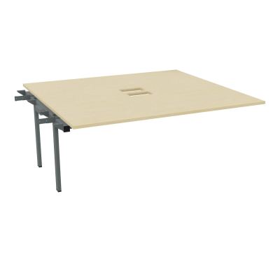 BENCH SUIVANT CONECT L180XP165CM-MONOPLAT EP25MM NS TRAPPES -PIET INTERM. CARRE N8 SU