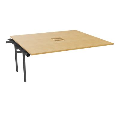 BENCH SUIVANT CONECT L180XP165CM-MONOPLAT EP25MM NS TRAPPES -PIET INTERM. CARRE    R5 SC