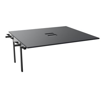 BENCH SUIVANT CONECT L180XP165CM-MONOPLAT EP25MM NS TRAPPES -PIET INTERM. CARRE    R9 SG