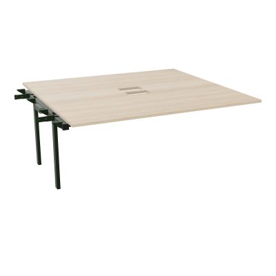 BENCH SUIVANT CONECT L180XP165CM-MONOPLAT EP25MM NS TRAPPES -PIET INTERM. CARRE RZ ST