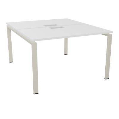 BUR BENCH CONECT L120XP142CM-2 PL25MM +DECOUPE -PIET ARCHE RECT FX MG ZC