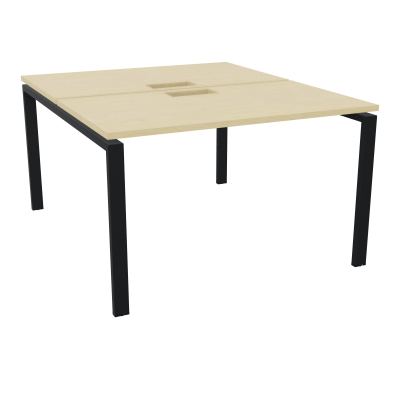BUR BENCH CONECT L120XP142CM-2 PL25MM +DECOUPE -PIET ARCHE RECT FX N8 ZP