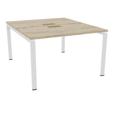 CONECT BUR BENCH L120XP142CM-2 PL25MM +DECOUPE R3-PIET ARCHE RECT FX ZO