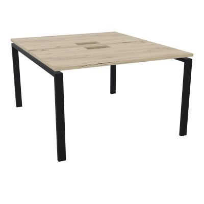 CONECT BUR BENCH L120XP142CM-2 PL25MM +DECOUPE R3-PIET ARCHE RECT FX ZP