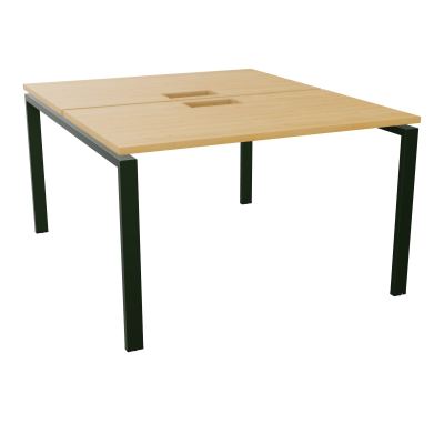 BUR BENCH CONECT L120XP142CM-2 PL25MM +DECOUPE -PIET ARCHE RECT FX   R5 ST