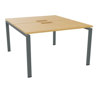 BUR BENCH CONECT L120XP142CM-2 PL25MM +DECOUPE -PIET ARCHE RECT FX   R5 SU