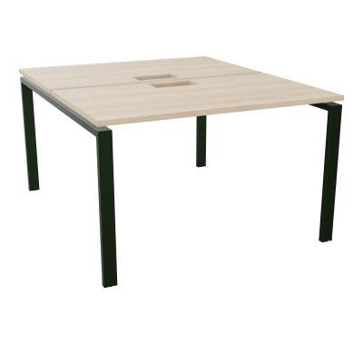 BUR BENCH CONECT L120XP142CM-2 PL25MM +DECOUPE -PIET ARCHE RECT FX RZ ST