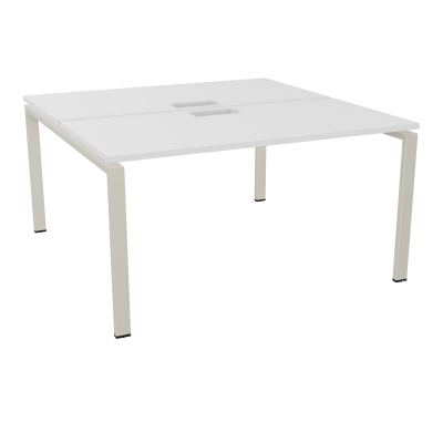 BUR BENCH CONECT L140XP142CM-2 PL25MM +DECOUPE -PIET ARCHE RECT FX MG ZC