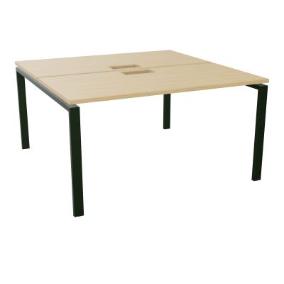 BUR BENCH CONECT L140XP142CM-2 PL25MM +DECOUPE -PIET ARCHE RECT FX   R1 ST