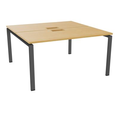 BUR BENCH CONECT L140XP142CM-2 PL25MM +DECOUPE -PIET ARCHE RECT FX   R5 SC