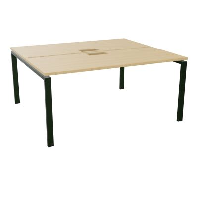 BUR BENCH CONECT L160XP142CM-2 PL25MM +DECOUPE -PIET ARCHE RECT FX   R1 ST