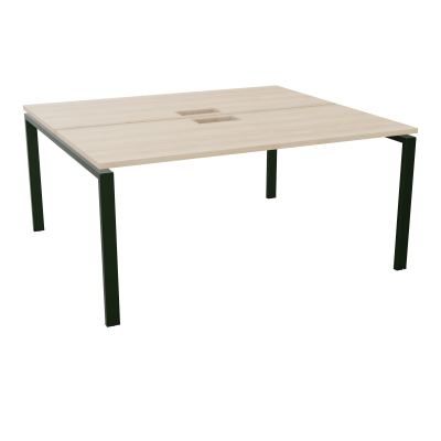 BUR BENCH CONECT L160XP142CM-2 PL25MM +DECOUPE -PIET ARCHE RECT FX RZ ST
